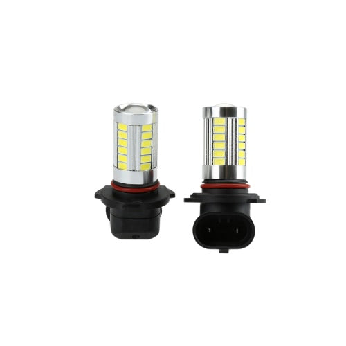 2 X 5630 33-SMD 850LM LED مصباح ضباب السيارة لمبة 9005 مقبس أبيض