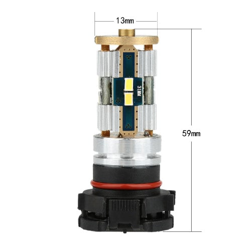 3623-8SMD 800LM LED سيارة الضباب ضوء المصباح الكهربي لاستبدال 5202 المقبس الأبيض