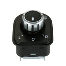 Car Side View Mirror Rear View Mirror Switch Adjust Plating Control Knob with Heat for VW Golf 5/Sagitar/GTI