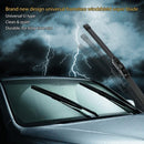 16" 400mm Car Windshield Wiper Blade Universal U-type Frameless Bracketless Soft Rubber Windscreen Blade Clean & Quiet