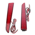 Pair of Rear Bumper Reflect Warning Light Plate Replacement Modification Tail Brake Lamp for TANTO-custom L375 L378 Series