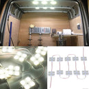 LED Car Interior Lighting Lamp Waterproof Inside Roof Light Kit for RV Van Boat Trailer Bright White 12V 10x4