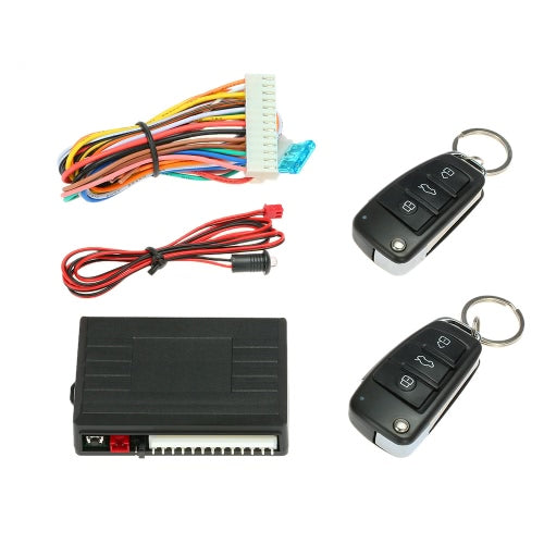 Universal Car Door Lock Keyless Entry System with Trunk Release Button Remote Central Locking Kit for Audi Style