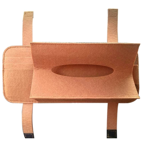 Fashion Car Sun Visor Type Wool Felt Hanging Tissue Box Pouch Card Storage