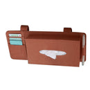 Fashion Car Sun Visor Type Wool Felt Hanging Tissue Box Pouch Card Storage