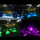 4pcs 12V RGB LED Rock Lights for Jeep Off Road SUV Truck