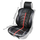 TIROL 1 Pack PU Leather Universal Front Single Car Seat Covers Seat Cushion