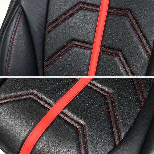 TIROL 1 Pack PU Leather Universal Front Single Car Seat Covers Seat Cushion