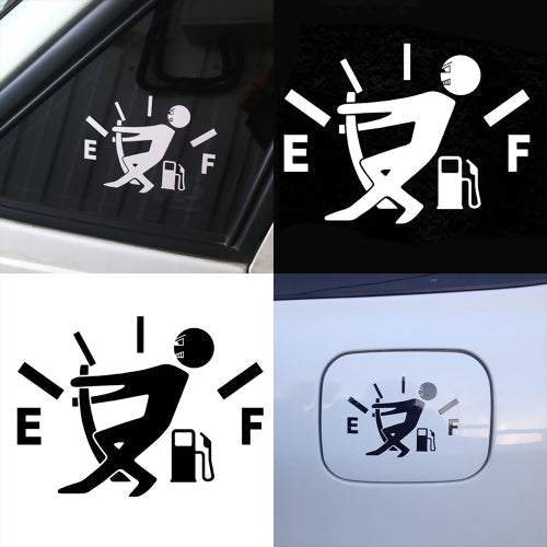 Reflective Cute Oil Shortage Car Body Styling Sticker Removable Waterproof