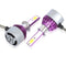 C6 Universal Car LED Headlight Purple Auto Modified Conversion Lamp Kit COB Bulbs Lamps 6500K White Light