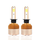 Car LED Headlight Bulb Gold Automobile Headlights Kits 6500K White Light 40W COB Chip Lamp Conversion H1/ H4/ H7/ H11