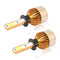 Car LED Headlight Bulb Gold Automobile Headlights Kits 6500K White Light 40W COB Chip Lamp Conversion H1/ H4/ H7/ H11