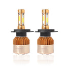 Car LED Headlight Bulb Gold Automobile Headlights Kits 6500K White Light 40W COB Chip Lamp Conversion H1/ H4/ H7/ H11