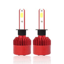 Super Bright LED Headlight Car Head Light Conversion Lamp Kit 40W 6500K Auto COB Chip Light Bulb Red H1/ H4/ H7/ H11