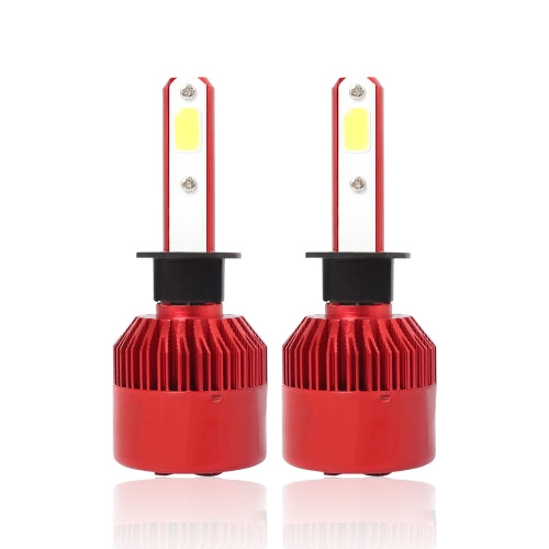 Super Bright LED Headlight Car Head Light Conversion Lamp Kit 40W 6500K Auto COB Chip Light Bulb Red H1/ H4/ H7/ H11