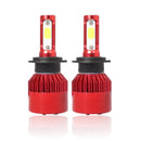 Super Bright LED Headlight Car Head Light Conversion Lamp Kit 40W 6500K Auto COB Chip Light Bulb Red H1/ H4/ H7/ H11