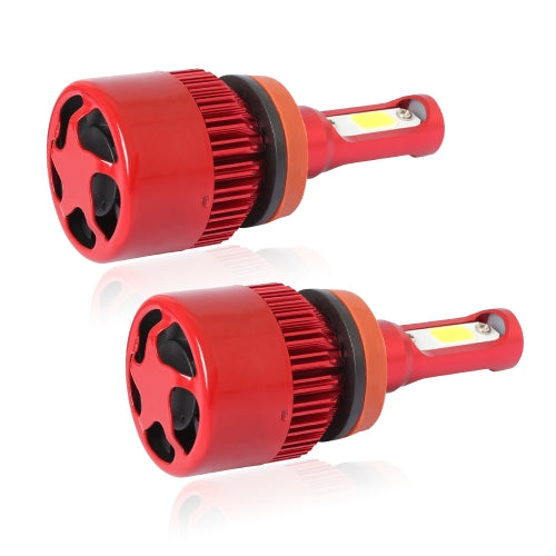 Super Bright LED Headlight Car Head Light Conversion Lamp Kit 40W 6500K Auto COB Chip Light Bulb Red H1/ H4/ H7/ H11