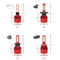 Super Bright LED Headlight Car Head Light Conversion Lamp Kit 40W 6500K Auto COB Chip Light Bulb Red H1/ H4/ H7/ H11