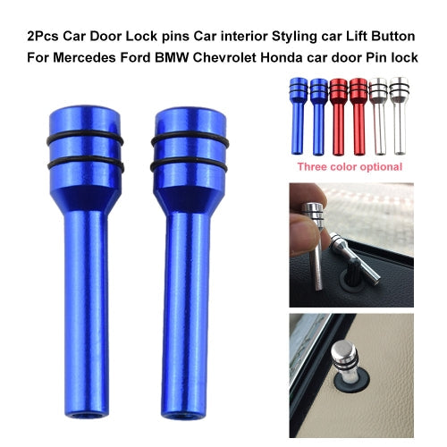 2Pcs Car Door Lock pins Car interior Styling car Lift Button For Mercedes Ford BMW Chevrolet Honda car door Pin lock