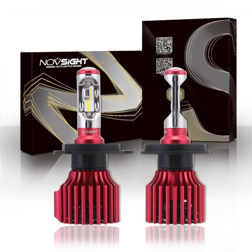 NOVSIGHT  Led H4 Car Led Headlights Hi/lo Beam  H4  60W 10000LM Fog Light Lamps Bulbs