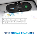 Sun Visor BT Speakerphone MP3 Music Player Wireless Receiver Speaker Car Charger