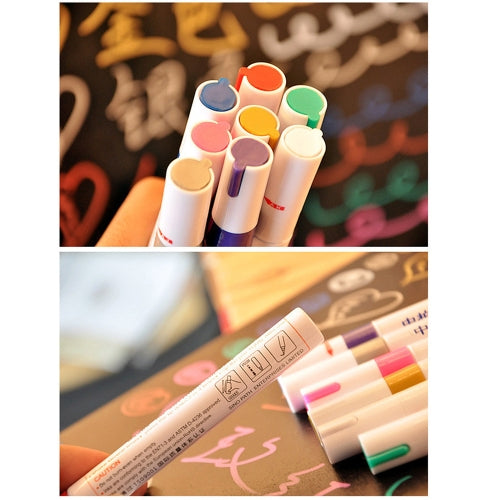 12 Colors Waterproof Pen Car Tyre Tire Tread Rubber Metal Permanent Paint Markers Graffiti Oily Marker Pen