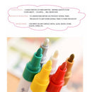 12 Colors Waterproof Pen Car Tyre Tire Tread Rubber Metal Permanent Paint Markers Graffiti Oily Marker Pen