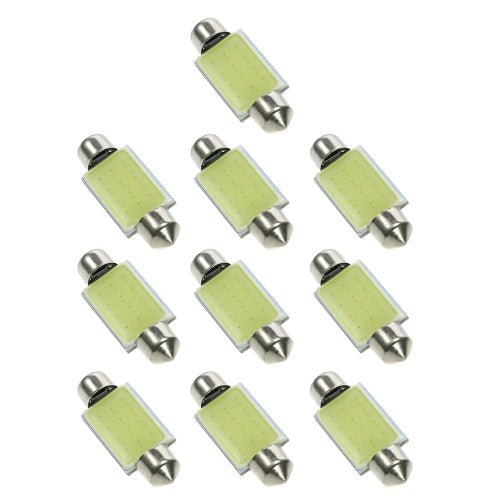 10Pcs Festoon 36/39/41mm C5W  COB LED White Interior SMD Bulb Car Light Source Dome Reading Lamp