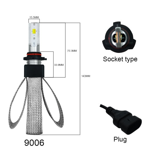 T9 9-36V H1 سيارة LED المصابيح الأمامية تحويل عدة النحاس تبديد الحرارة على الوجهين 12 رقائق LED أبيض أصفر دافئ أبيض ثلاثة ألوان فاتحة 60W / Set 6000K 9600LM