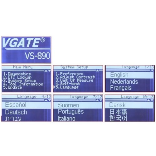 Vgate VS890 Universal Car Diagnostic Tool Auto Scanner OBD2