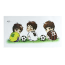 Quelima 1Pc Cute Cartoon Waterproof  Football Pattern Car Sticker