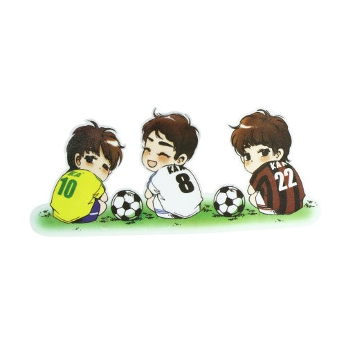 Quelima 1Pc Cute Cartoon Waterproof  Football Pattern Car Sticker