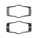 Carbon Fiber Interior Buttons Headlight Cover Trim Styling Car Stickers 3 Series Accessories