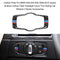 Carbon Fiber Interior Buttons Headlight Cover Trim Styling Car Stickers 3 Series Accessories