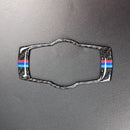 Carbon Fiber Interior Buttons Headlight Cover Trim Styling Car Stickers 3 Series Accessories