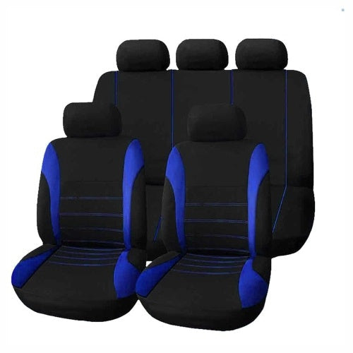 9pcs Universal Car Seat Cover Cloth Art Auto Interior Decoration