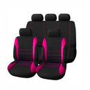 9pcs Universal Car Seat Cover Cloth Art Auto Interior Decoration