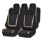 9 Pieces Set Fine-quality Front Rear Mesh Auto Luxury Cloth Leather