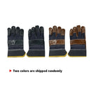 1Pair Leather Gloves for Welding Welder Safety Work Protective Repair Wear-Resistant Gloves Random Color