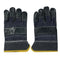 1Pair Leather Gloves for Welding Welder Safety Work Protective Repair Wear-Resistant Gloves Random Color