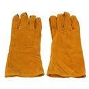 1Pair Leather Long Gloves for Welding Safety Welding Labor Gloves,Orange