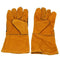 1Pair Leather Long Gloves for Welding Safety Welding Labor Gloves,Orange