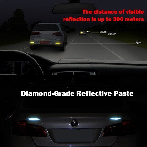 2PCS Car Wheel Boss Ultra Reflective Stickers