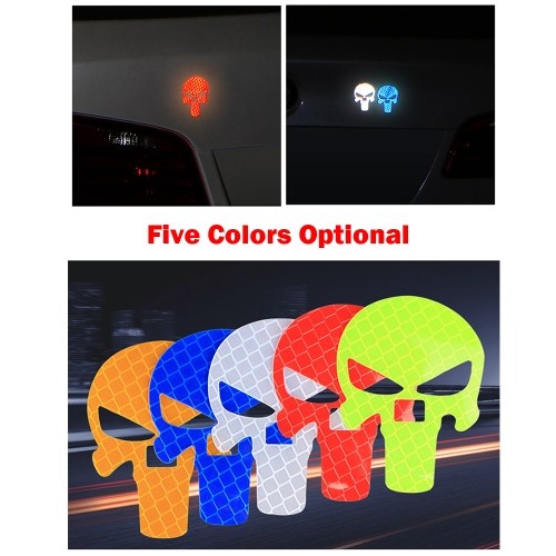 Universal Car Skull Sticker Motorcycle Reflective Sticker