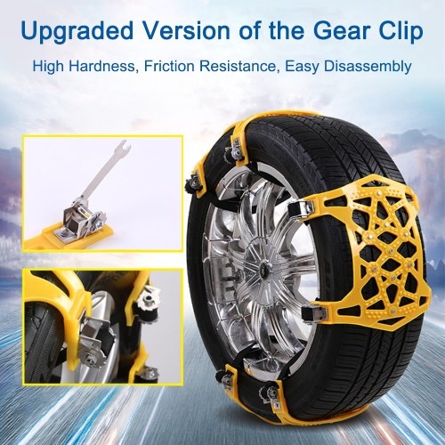 Car Snow Chains Anti Slip Tire 9 Nails Chains Tire Emergency Winter Driving Fits for Universal Cars Truck