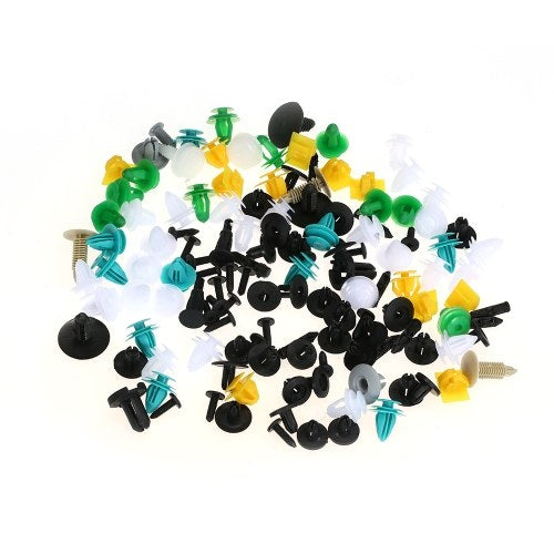 Auto Fastener Clips 100PCS Car Mixed Universal Door Trim Panel Rivet Bumper Plastic Clip Car Retainer Clips Car Accessories for All Car