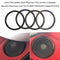 Carbon Fiber Speaker Sound Ring Cover 4 Pcs Car Door Loudspeaker Decoration Ring Frame Cover Trim For BMW F30/F34/3GT/3 Series 2013-2018