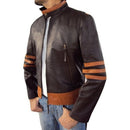 New Men 's PU Leather Jacket Personality Motorcycle Motorbike Jacket