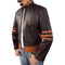 New Men 's PU Leather Jacket Personality Motorcycle Motorbike Jacket