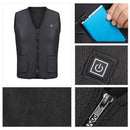 Electric USB Heated Warm Vest Men Women Heating Coat Jacket Clothing